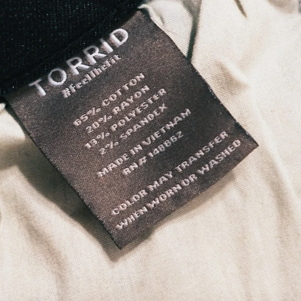 Torrid Jeans Womens 18W Blue Drawstring Weekend‎ Boyfriend Plus Size 1 - Picture 9 of 13